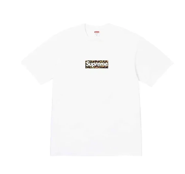 Logo Leopard White SS24 L M S XL Short T Sleeve 1013
